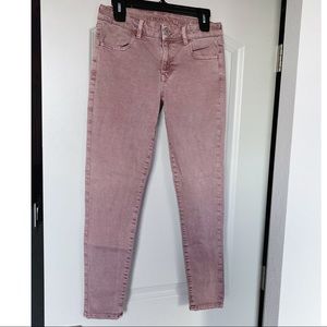 American Eagle pink Skinny Jeans